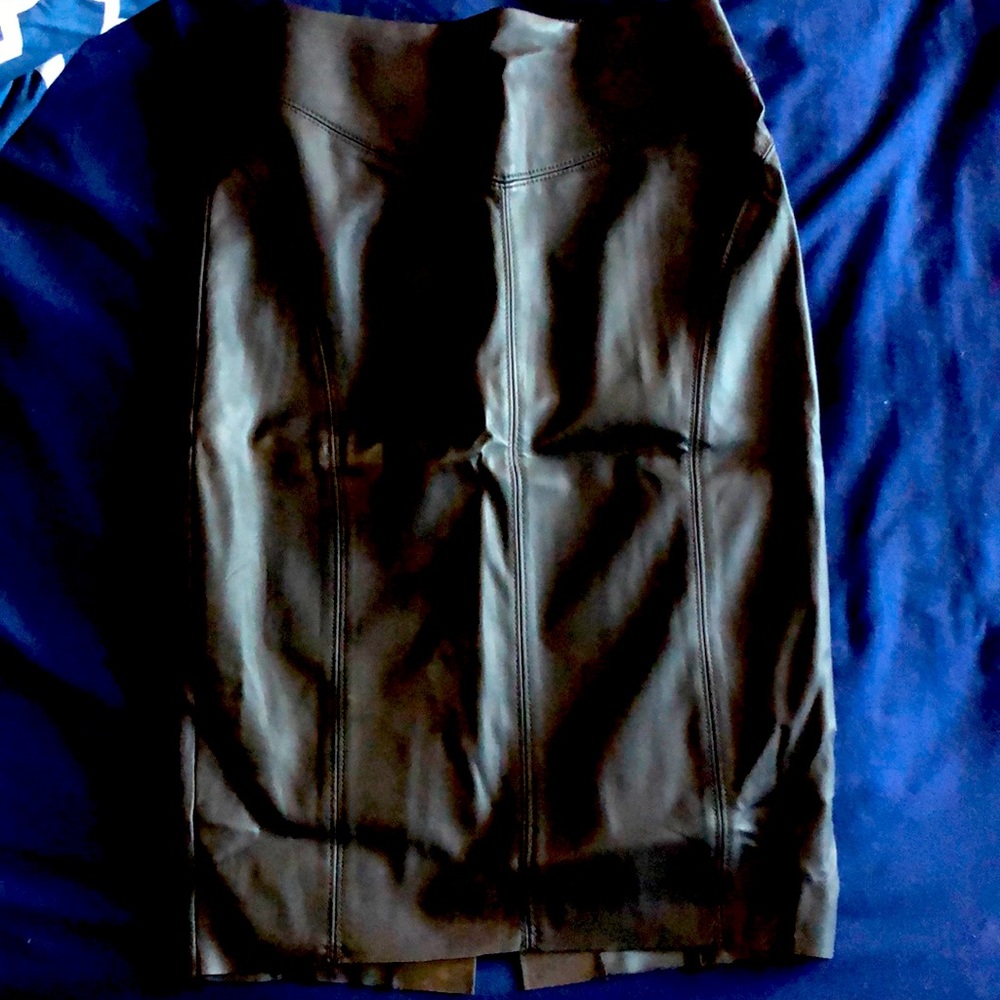 Express Faux Leather Pencil Skirt